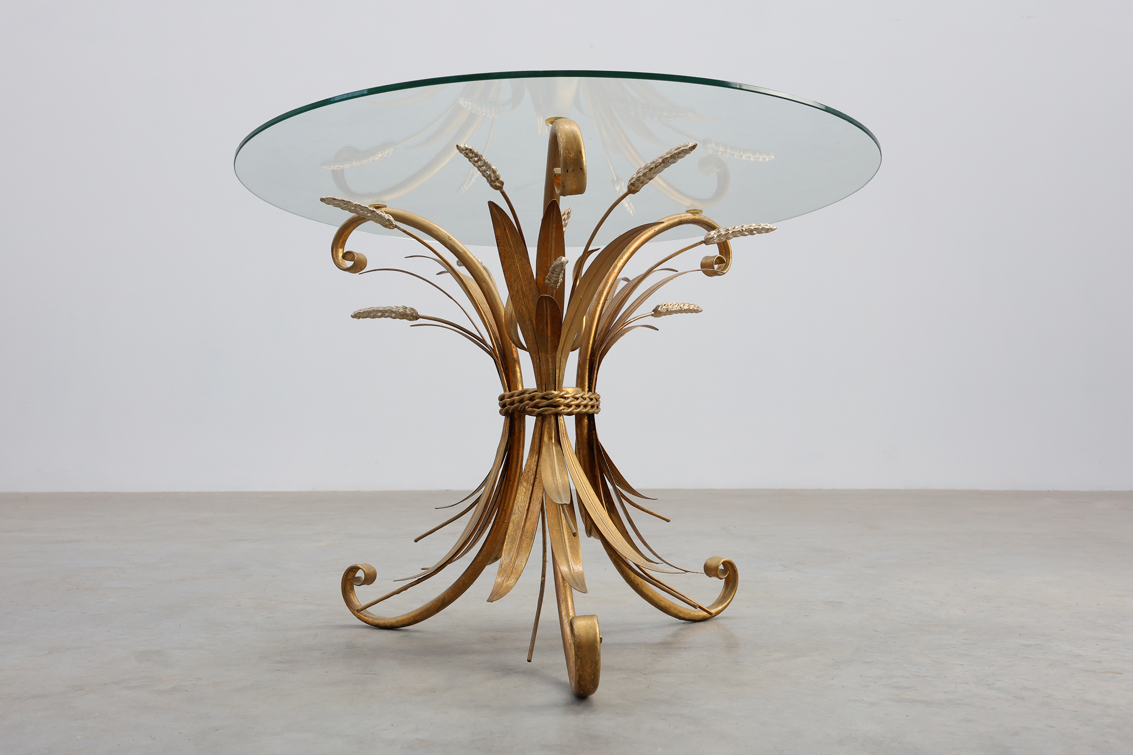 Coco Chanel‑Style &ldquo;Sheaf of Wheat&rdquo; Coffee Table, France 1960thumbnail